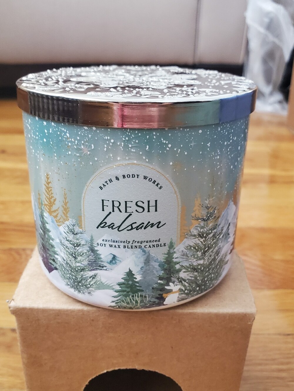 Bath & Body Works Fresh Balsam Soy Wax 3 Wick Candle 14.5 oz